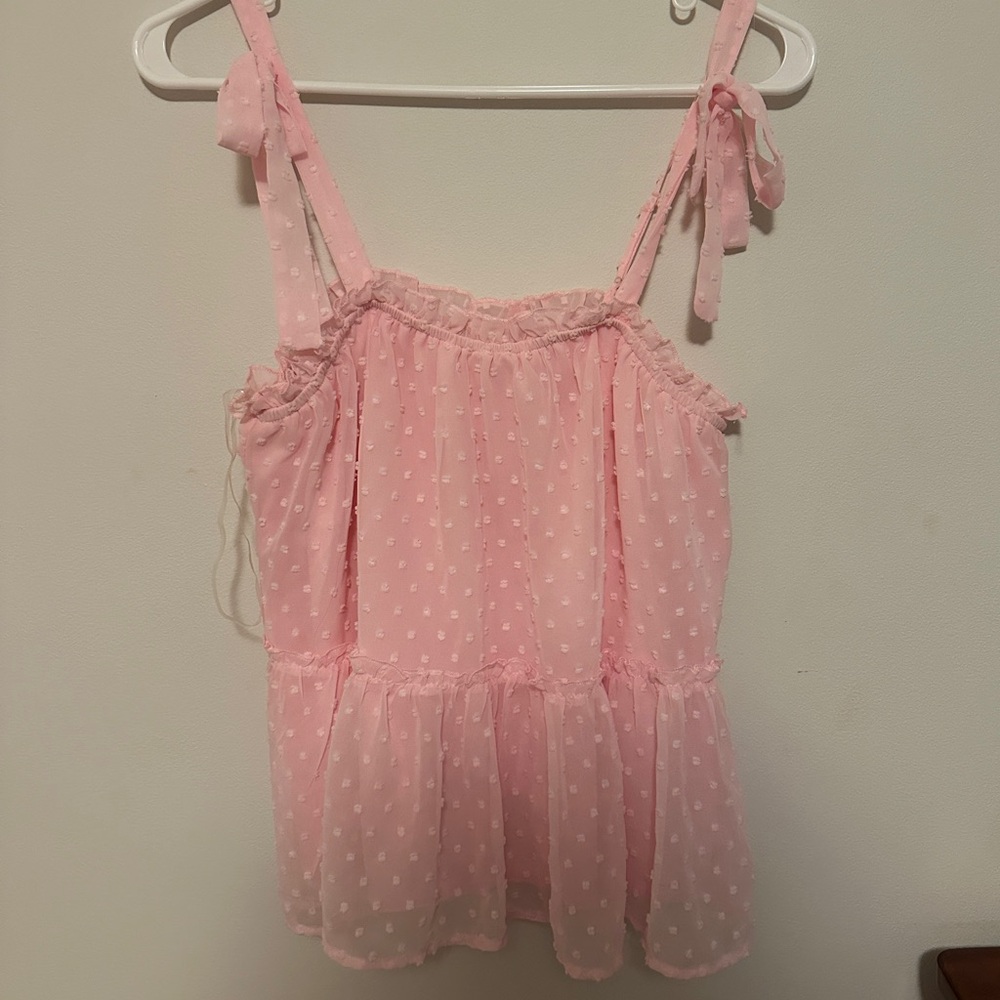 Pink Ruffled Top